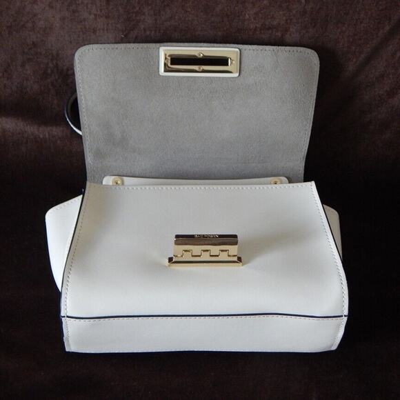 ZAC ZAC POSEN EARTHA Mini Chain Crossbody Ivory NS Handbag Authentic NWT $325 - Picture 13 of 14